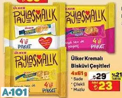 ÜLKER KREMALI BİSKÜVİ ÇEŞİTLERİ 4X61 G